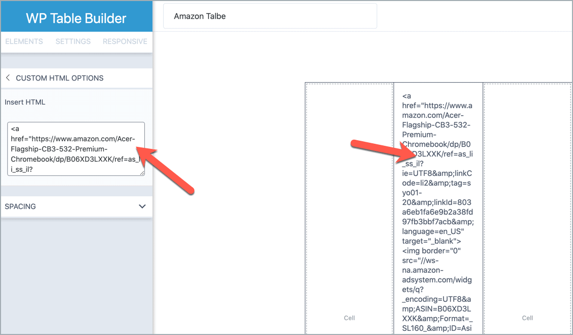 How To Add Amazon Product Image - WP Table Builder