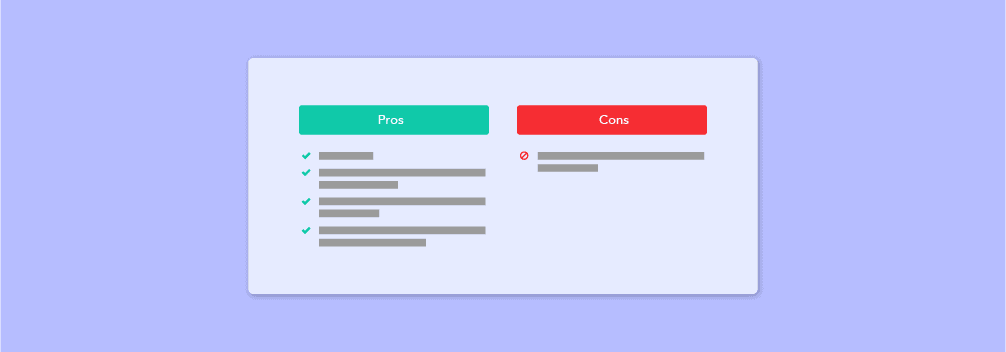 Pros and Cons Plugin for WordPress
