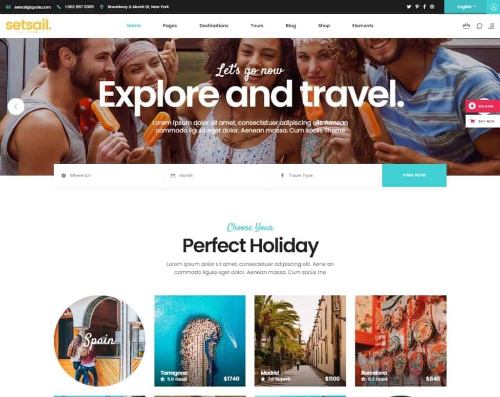 best premium wordpress themes for travel agencies