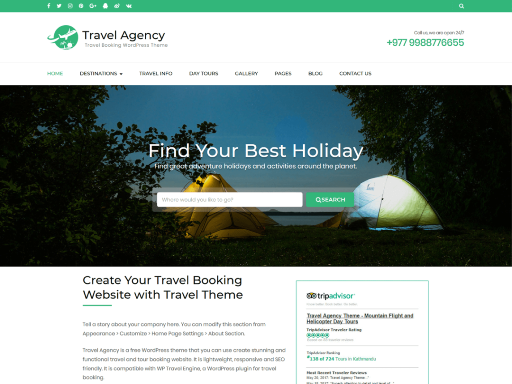 best premium wordpress themes for travel agencies