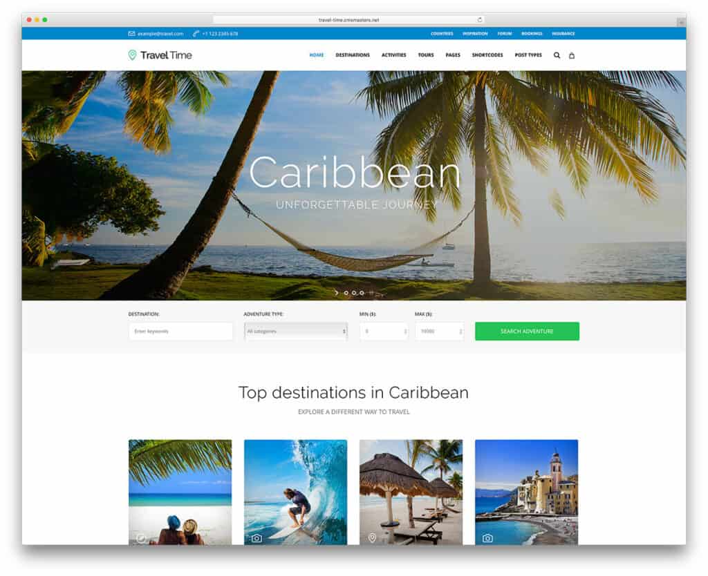 best premium wordpress themes for travel agencies