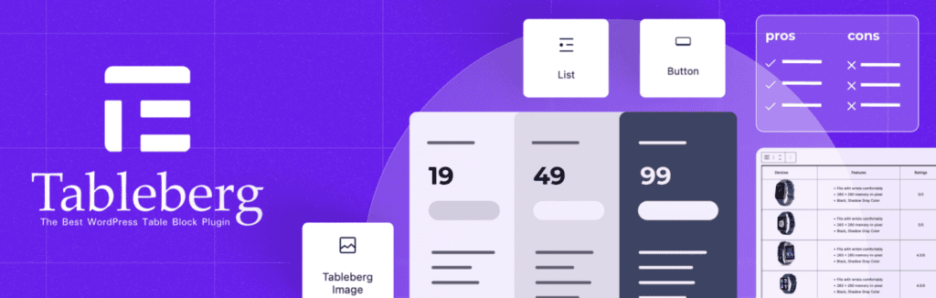 Tableberg plugin