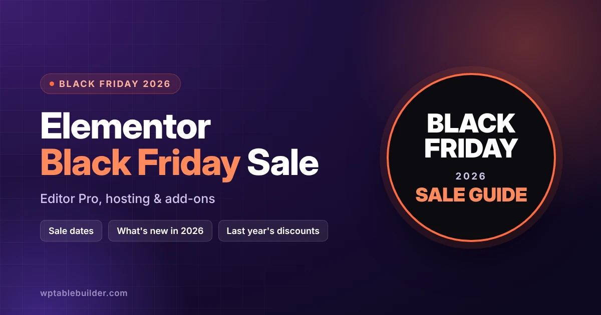 Elementor Black Friday Sale 2026: Dates, Deals & What to Expect