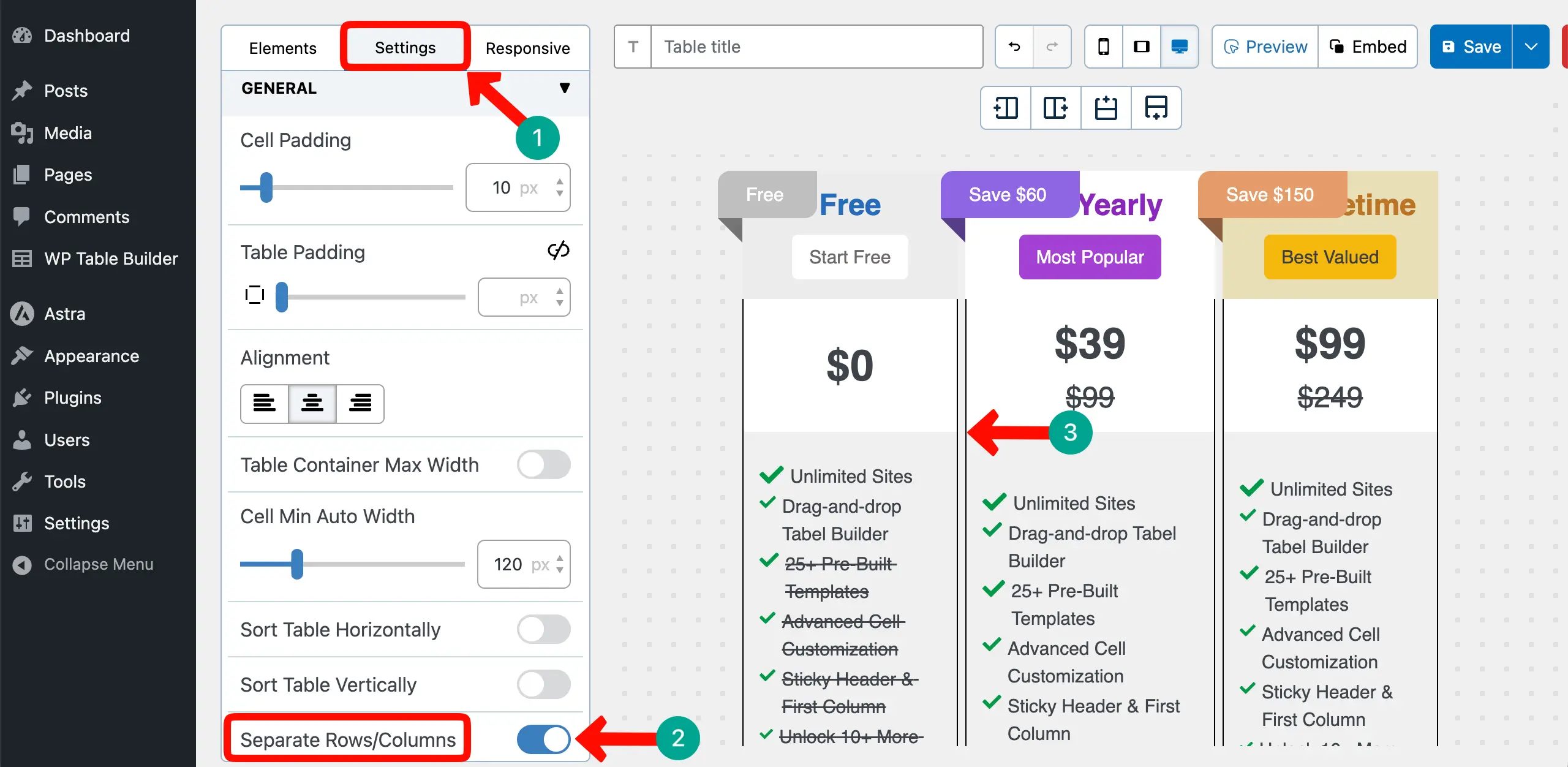 Add Space Between Columns