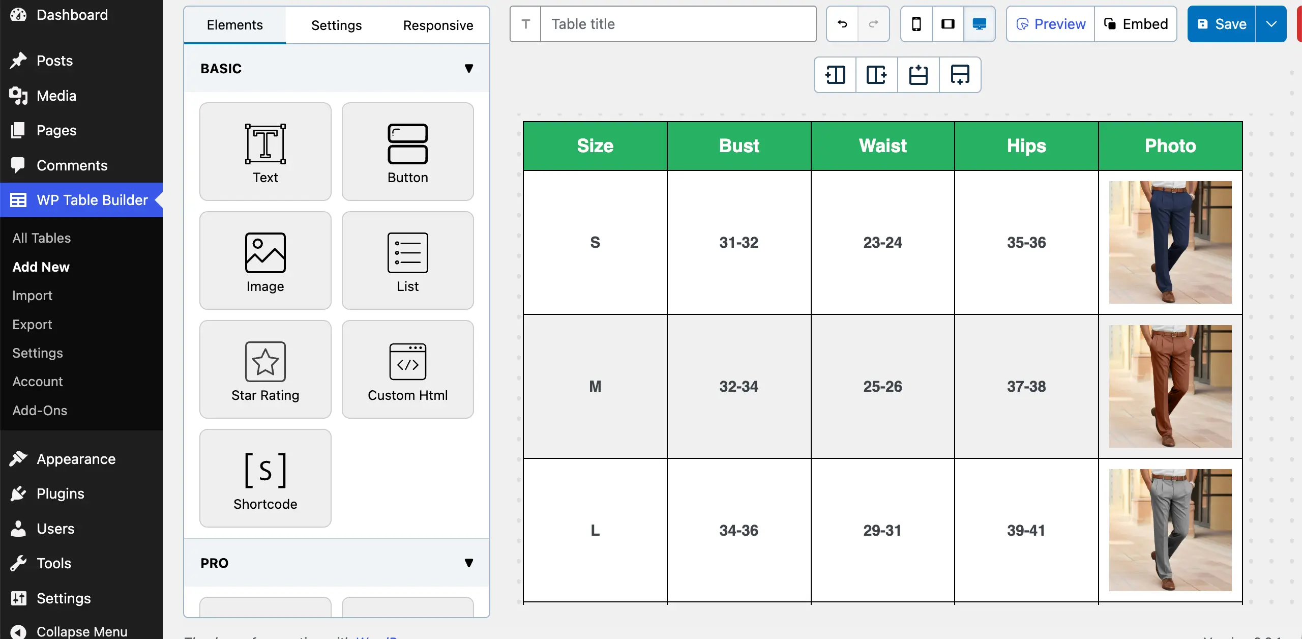 Add images to the other rows of the table