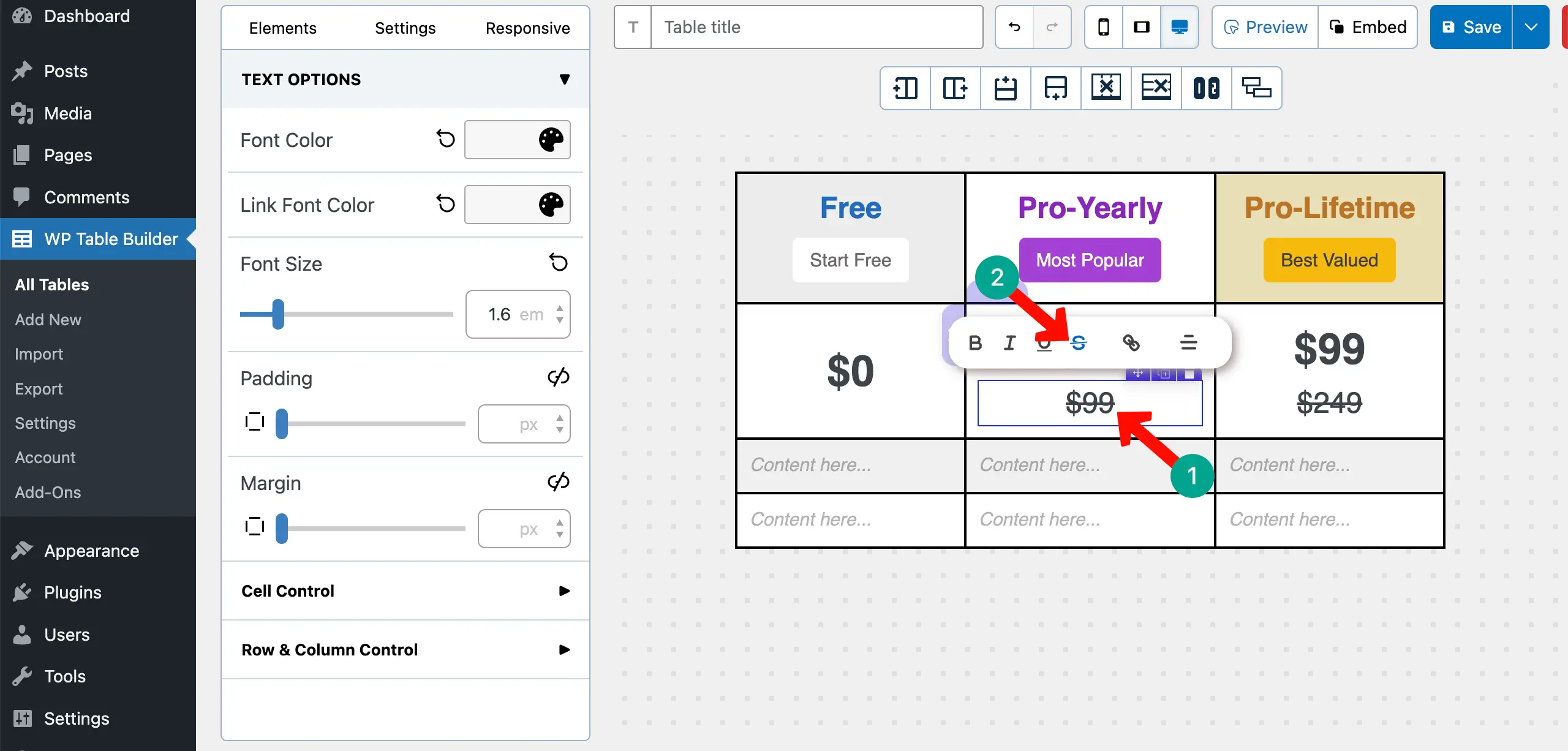 Write Optional Crossed-Out Prices