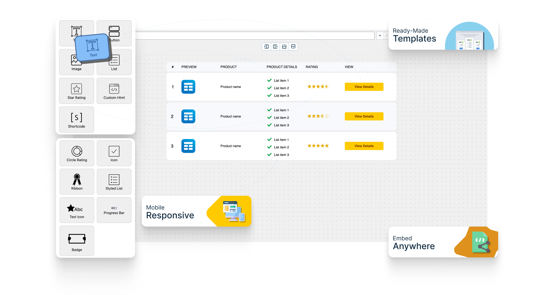 WP Table Builder - The Drag & Drop WordPress Table Plugin